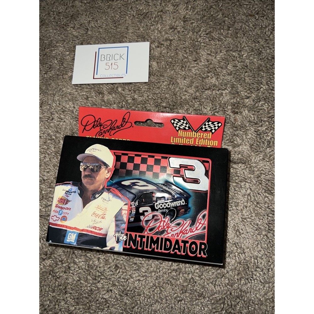 1999 DALE EARNHARDT NASCAR 2 DECKS PLAYING CARDS LIMITED EDITION COLLECTORS TIN!